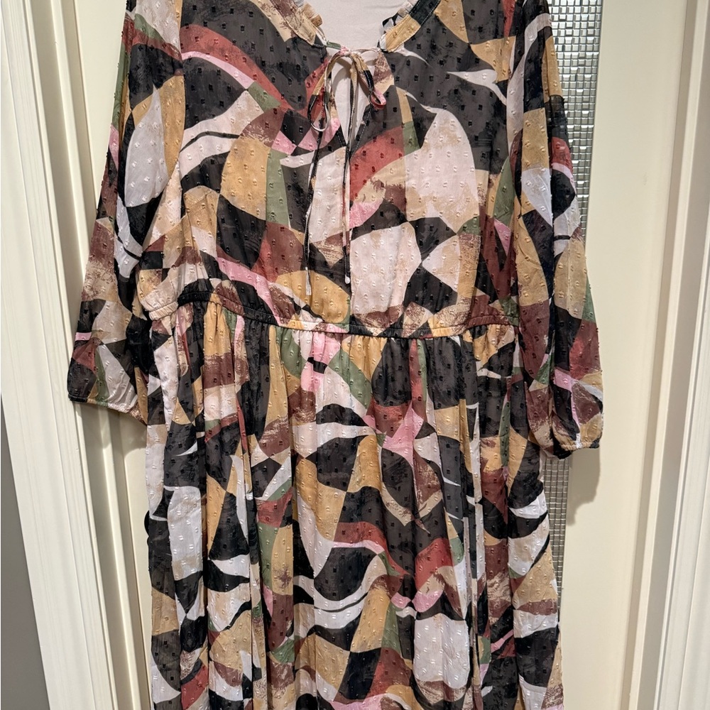 Torrid Beige and Black Dress